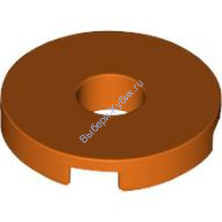 Деталь Лего Плитка Круглая 2 х 2 С Отверстием Цвет Красно-Оранжевый