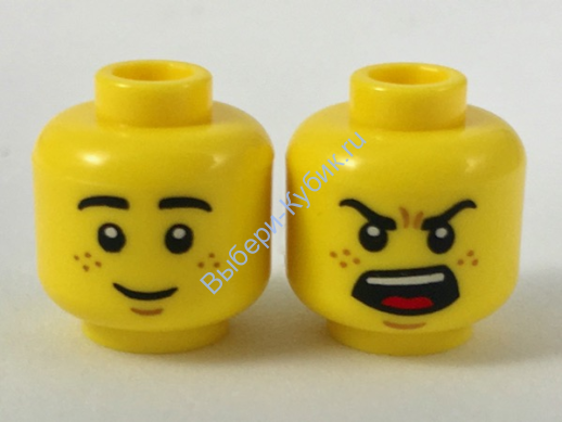 Деталь Лего Голова Минифигурки Цвет Желтый