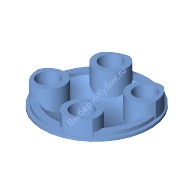 Деталь Лего Пластина Круглая 2 х 2 С Округлым Дном Цвет Голубой