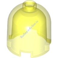 Деталь Лего Кубик Круглый 2 х 2 х 1 2/3 Верх Купола - Пустотелый Штырек Цвет Прозрачно-Неоново-Зеленый