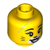 Голова Минифигурки LEGO Женская Цвет Желтый (3626pb2084)