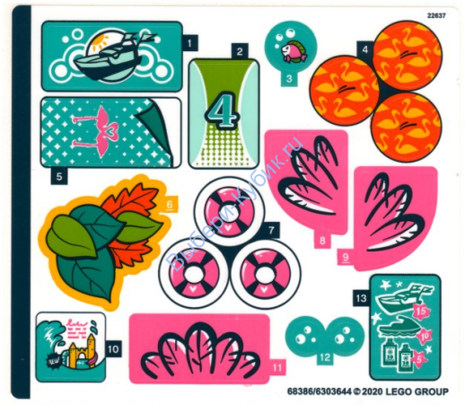 Наклейки К Набору Лего Френдс 41433 — (68386/6303644)