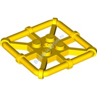 Деталь Лего Пластина 2 х 2 С Бампером По Периметру Цвет Желтый