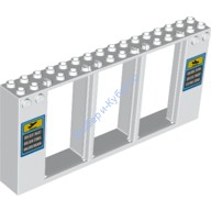 Деталь Лего Дверная Рама 2 х 16 х 6 Цвет Белый