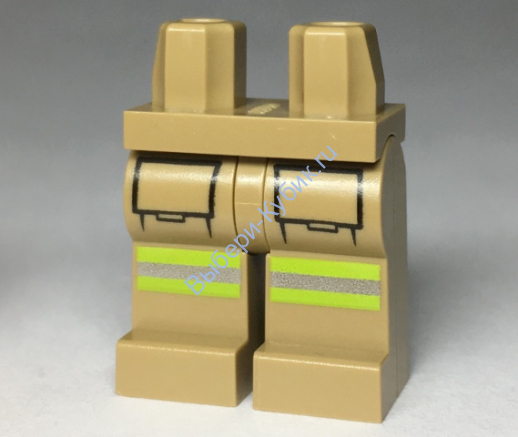 Деталь Лего Ноги С Рисунком Цвет Темно-Песочный