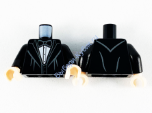 Деталь Лего Торс С Рисунком Цвет Черный