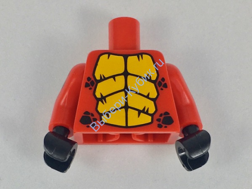 Деталь Лего Торс Цвет Красный