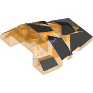 Деталь Лего Клин 4 х 4 В Виде Изломанного Полигона С Гранями Цвет Прозрачно-Оранжевый