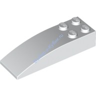Деталь Лего Скос Закругленный 6 х 2 Цвет Белый