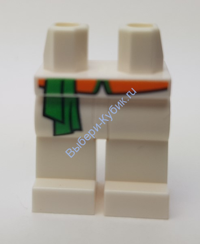 Деталь Лего Ноги С Рисунком Цвет Белый