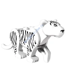 Деталь Аналог Совместимый С Лего Тигрица Цвет Белый