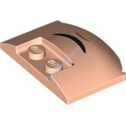 Деталь Лего Клин 3 x 4 x 2/3 Тройной Изогнутый С Рисунком Цвет Светло-Телесный