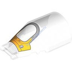 Деталь Лего Лобовое Стекло 7 х 4 х 2 Круглое С Ручкой С Рисунком Цвет Прозрачный