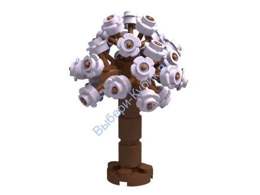 Набор Деталей Лего от Выбери Кубик ДЕРЕВО Лавандовый