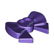 Деталь Лего Бант С Сердечком Цвет Темно-Фиолетовый