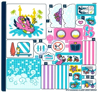 Наклейки К Набору Лего 41430