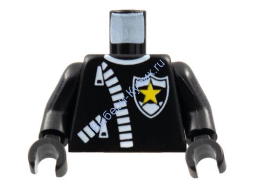 Деталь Лего Торс Цвет Черный