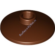 Деталь Лего Тарелка 2 х 2 Перевернутая Цвет Коричневый