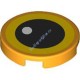 Деталь Лего Плитка Круглая 2 х 2  Глаз Цвет Ярко-Светло-Оранжевый