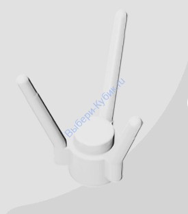 Деталь Аналог Совместимый С Лего Цветочный Стебель Цвет Белый