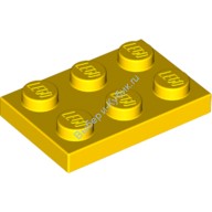 Деталь Лего Пластина 2 х 3 Цвет Желтый