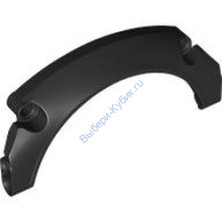 Деталь Лего Техник Брызговик Автомобильный Арочный #43 11 x 2 x 5 Цвет Черный