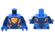 Деталь Лего Торс С Рисунком Цвет Синий