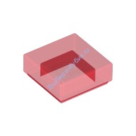Деталь Лего Плитка 1 х 1 С Желобком Цвет Прозрачно-Красный