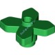 Деталь Лего Цветок 2 x 2 Листья Угловой Цвет Зеленый