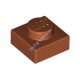 Деталь Лего Пластина 1 х 1 Цвет Темно-Оранжевый