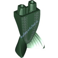 Деталь Лего Хвост Русалки С Рисунком Цвет Темно-Зеленый