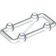 Деталь Лего Стержень 1 х 6 х 3 С 4 Штырьками Цвет Белый