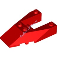 Деталь Лего Клин 6 х 4 Вырез С Обрезанными Креплениями Цвет Красный