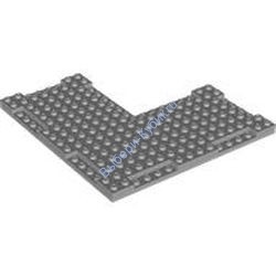Деталь Лего Пластина Модифицированная 16 x 16 x 2/3 С Внутренним Углом 7 x 7 И Боковыми Углублениями 1 x 4 Цвет Светло-Серый