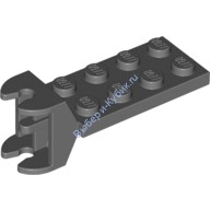 Деталь Лего Петля Пластина 2 х 4 С Шарнирным Соединением - Мама Цвет Темно-Серый