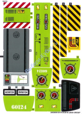 Наклейки К Набору Лего 60124 - Международная версия - (24530/6133175)