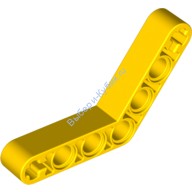 Деталь Лего Техник Бим 1 х 7 Изогнутый (4 - 4) Толстый Цвет Желтый
