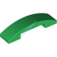 Деталь Лего Скос Закругленный 4 х 1 Двойной Без Штырьков Цвет Зеленый