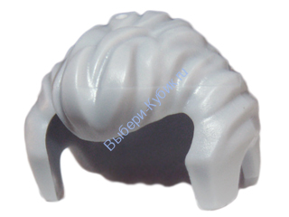 Деталь Лего Парик Цвет Светло-Серый