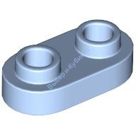 Деталь Лего Пластина 1 х 2 Закругленная С 2 Штырьками Цвет Ярко-Светло-Голубой