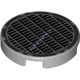 Деталь Лего Плитка Круглая 2 х 2 С Решеткой Цвет Светло-Серый