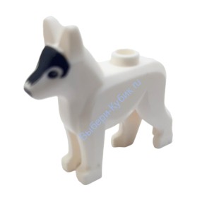 Деталь Аналог Совместимый С Лего Собака Цвет Белый