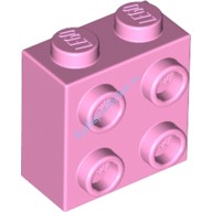 Деталь Лего Кубик Модифицированный1 x 2 x 1 2/3 С Штырьками На Стороне Цвет Ярко-Розовый