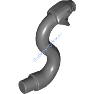 Деталь Лего Голова Змеи С Открытым Ртом Цвет Темно-Серый