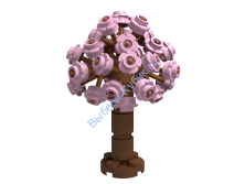 Набор Деталей Лего от Выбери Кубик ДЕРЕВО Ярко-Розовый