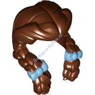 Деталь Лего Женские Волосы Цвет Коричневый