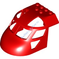 Деталь Лего Фюзеляж Самолета С Изгибом 6 х 8 Верх Цвет Красный