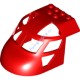 Деталь Лего Фюзеляж Самолета С Изгибом 6 х 8 Верх Цвет Красный