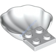 Деталь Лего Ракушка Цвет Белый