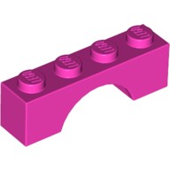 Деталь Лего Арка 1 х 4 Цвет Темно-Розовый